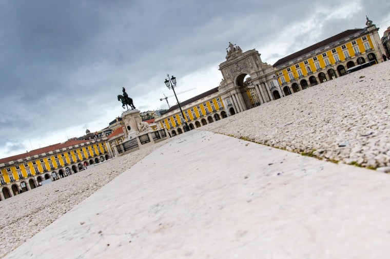 Praca do Comercio, Lissabon, Portugal, Urlaubsfoto, Architektur, Gebäude, Palast