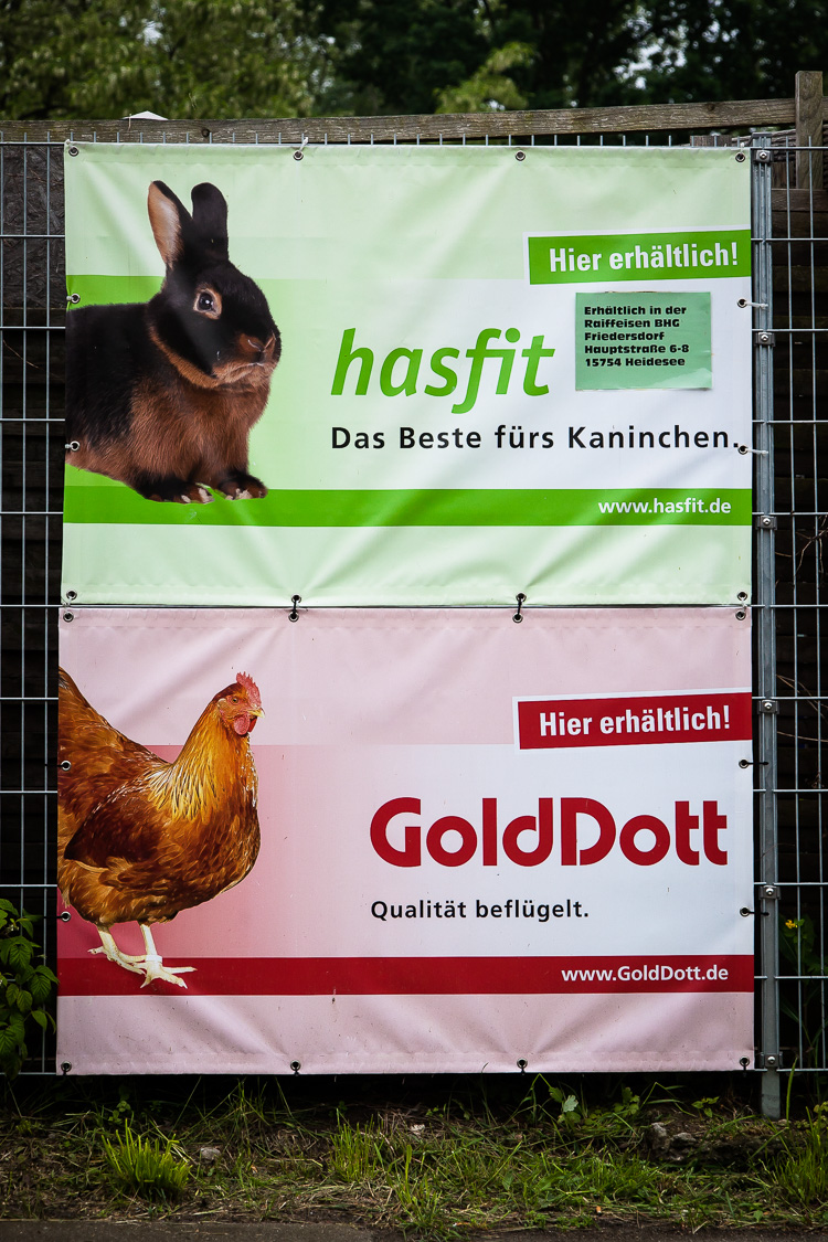 Werbung, Werbeplakat, Plakat, Tierfutter, hasfit, GoldDott