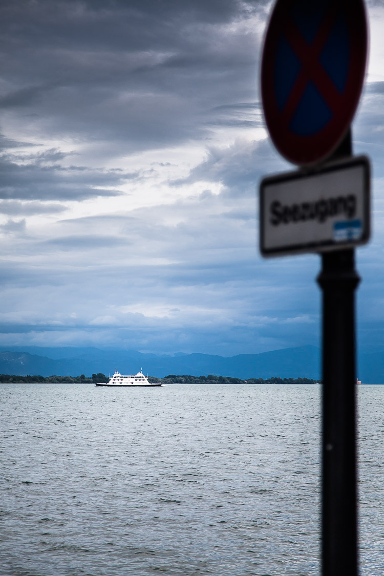 Bodensee, Schiff, Fähre, Schild, Verkehrsschild, See, Friedrichshafen