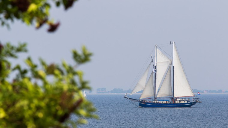 Segelschiff, Oban, Logger, Schoner, Ostsee, Aeroe, Dänemark, Flieder