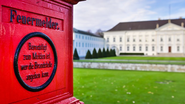 Schloss Bellevue, Berlin, Bundespräsident, Feuermelder, Amtssitz