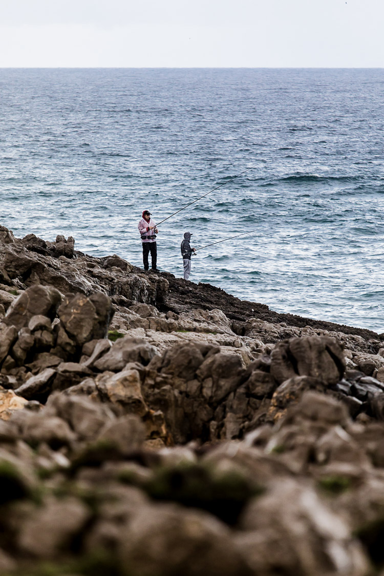 Angler, Atlantik, Meer, Steilküste, Felsen, Portugal, Cascais