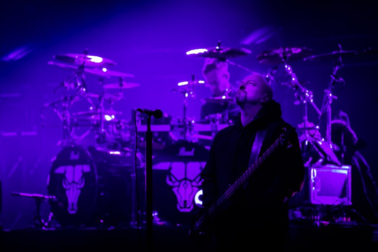 Licht, lila, Bühne, Rockmusik, Konzert, Soundcheck